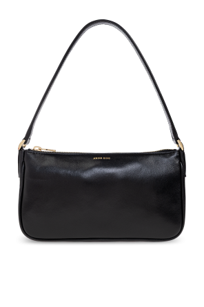 バッグ Dylan Rieder GRAVIS SHOULDER BAG Black soft nylon shoulder bag with maxi pockets and